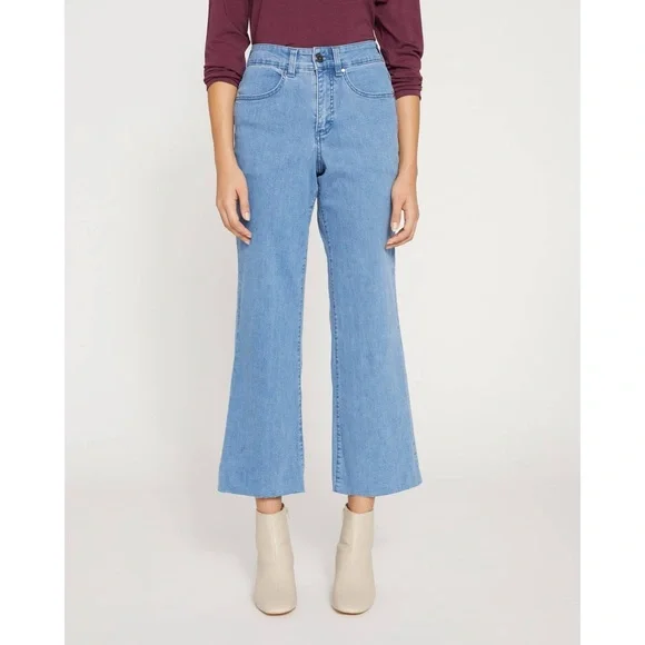 Universal Standard Jackie High Rise Cropped Jeans California Blue New Tags 2 - Picture 1 of 5